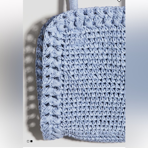 NWT H&M Small Straw Braided Crossbody Bag - Picture 2 of 8